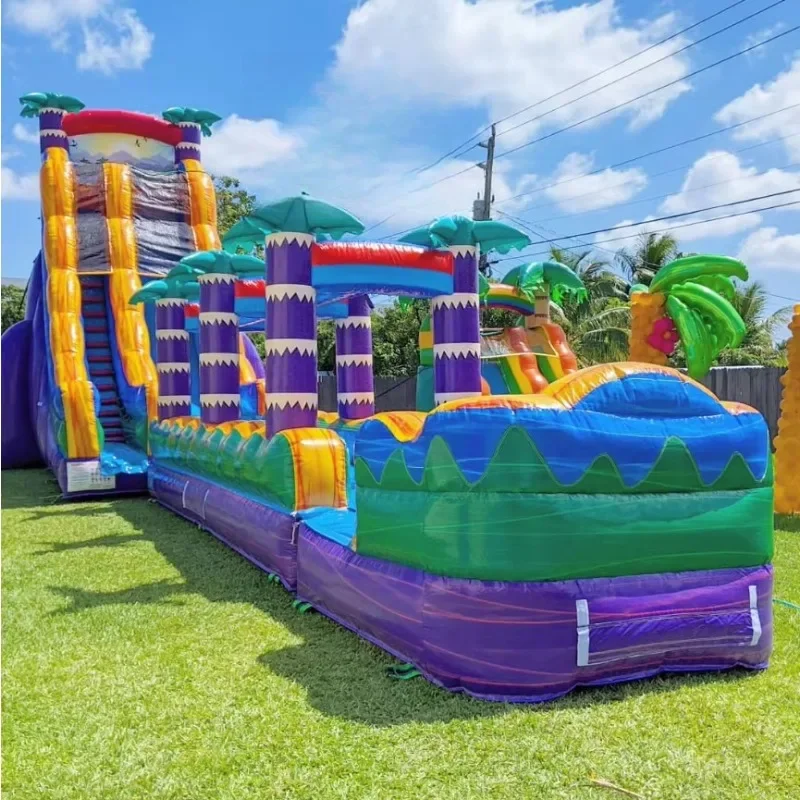 Customizable Large inflatable water slide party PVC material