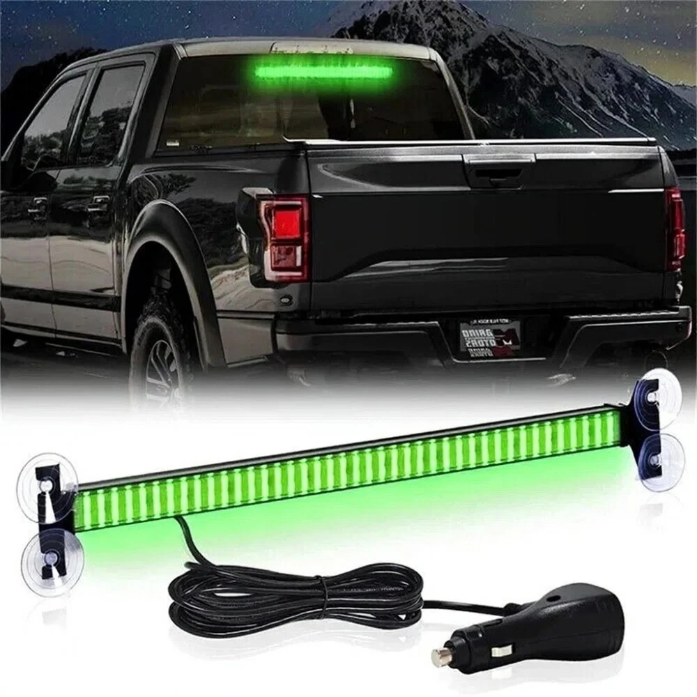 

80 светодиодных аварийных сигнальных ламп, встроенных в стекло, стробоскопическая световая панель, зеленый светодиодный стробоскоп для автомобиля, 12В