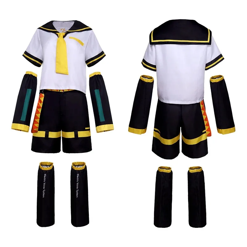 Anime Rin Cosplay Len Kagamine Jk Uniform Halloween Comic Costume for Adultw;3'f,6;t.8'