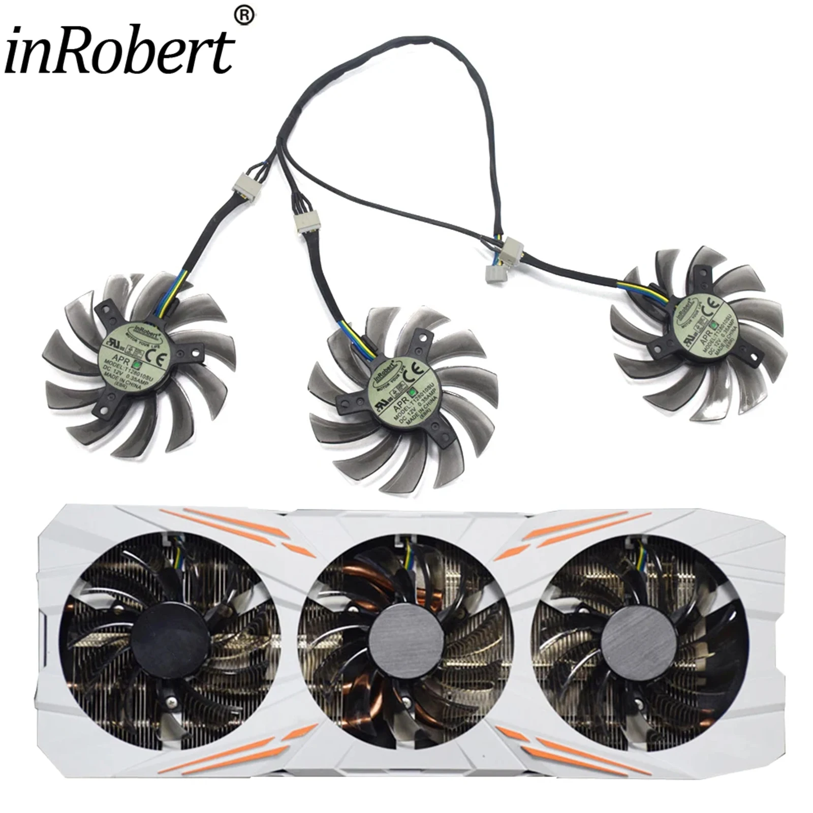 New 75MM T128010SU Cooling Fan Replacement For Gigabyte GeForce GTX 670 680 980 GTX 1080 Ti 1060 1070 Ti Video Card Cooler Fan