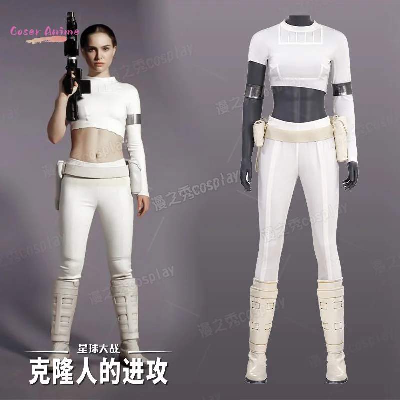 

Movie Episode II - Attack of the Clones Padmé Amidala Cosplay Costume Uniform Halloween Carnival Party Christmas Play Role