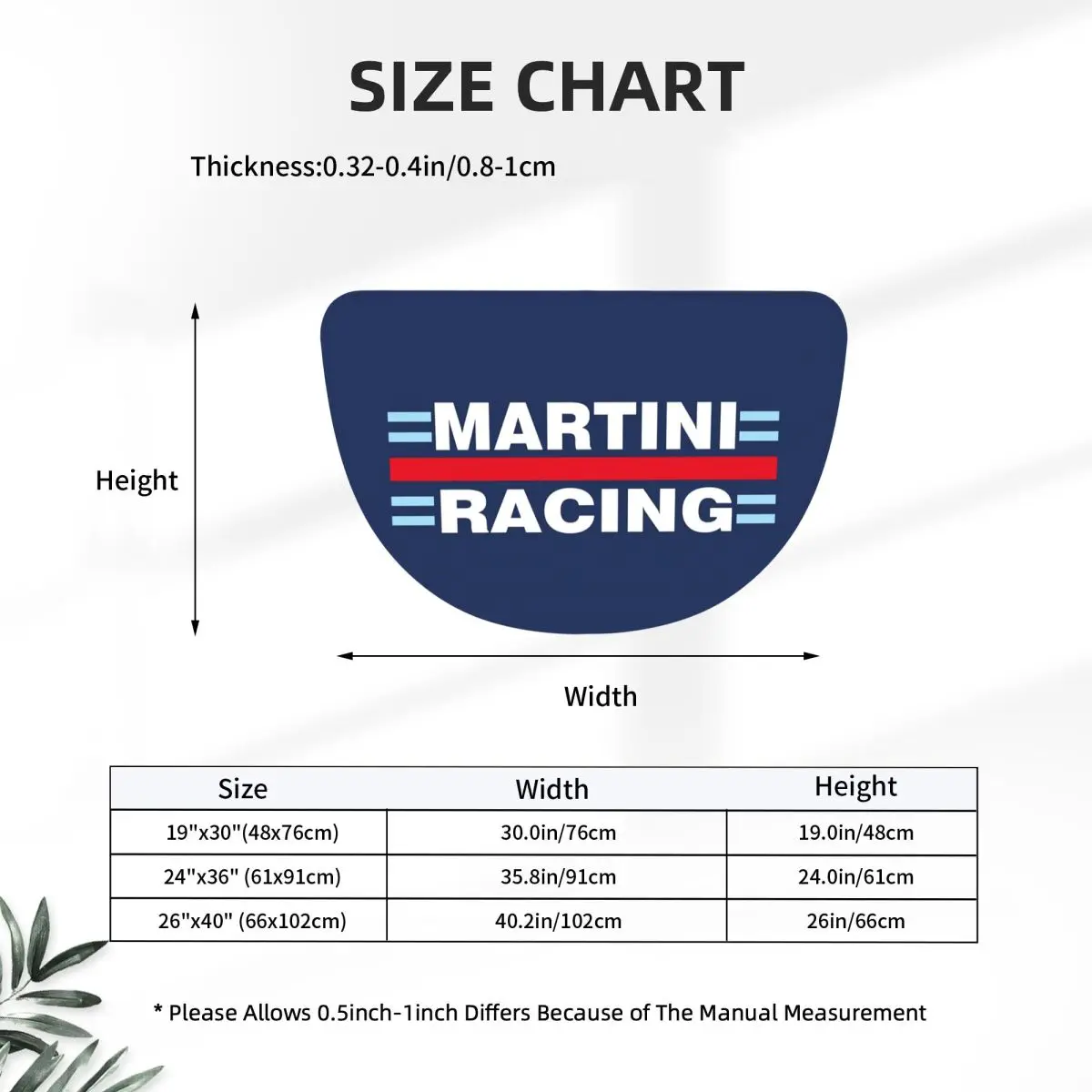 Martinis Race Sportscar Motor Racing Flannel Half Round Doormat Non Slip Bathroom Mat Absorbent Floor Carpet for Laundry Room