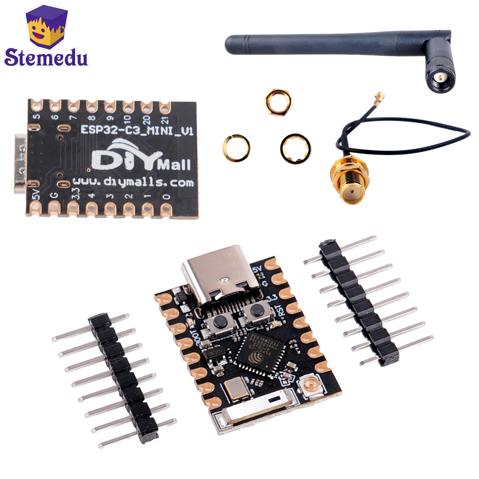 

Плата разработки ESP32 Super Mini ESP32-C3 с антенной Wi-Fi 2,4G Модуль Wi-Fi BT ESP32C3 для Arduino IoT ESP-IDE