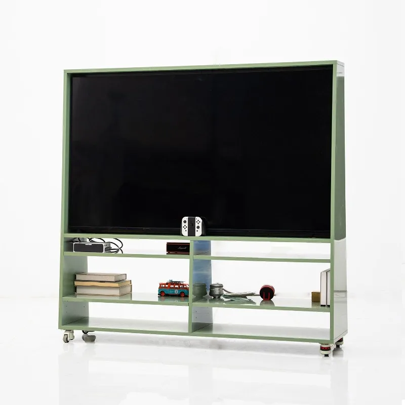 Solid wood TV cabinet, removable multi-function locker