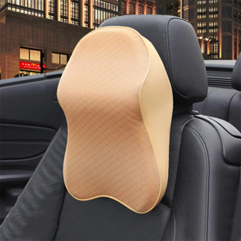 Memory Foam Neck Pillow Car Comfortable Seat Supports Lumbar Backrest Car Seat Headrest Cushion Pads For Neck Pain Relief