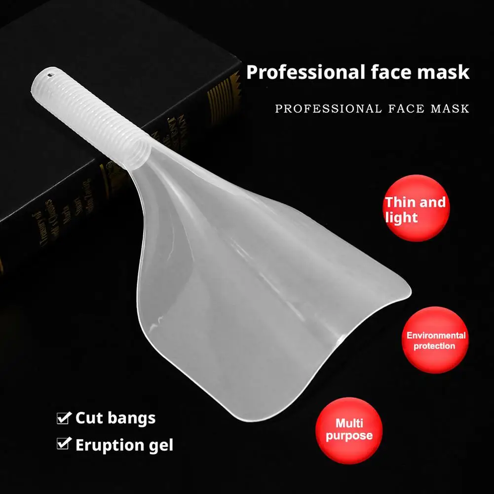 Salon Haircut Face Mask Hair Dyeing Protector Cover Handheld Barber Hairspray Accessories Mask Professional Reusable X9S0