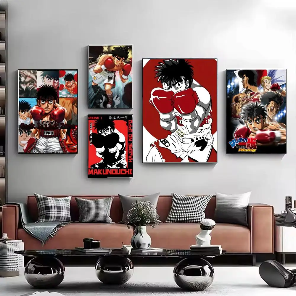 Anime Fighting Spirit Hajime No Ippo Poster Stylish Wall Art for Living Room Bedroom Study Home Decor Gift