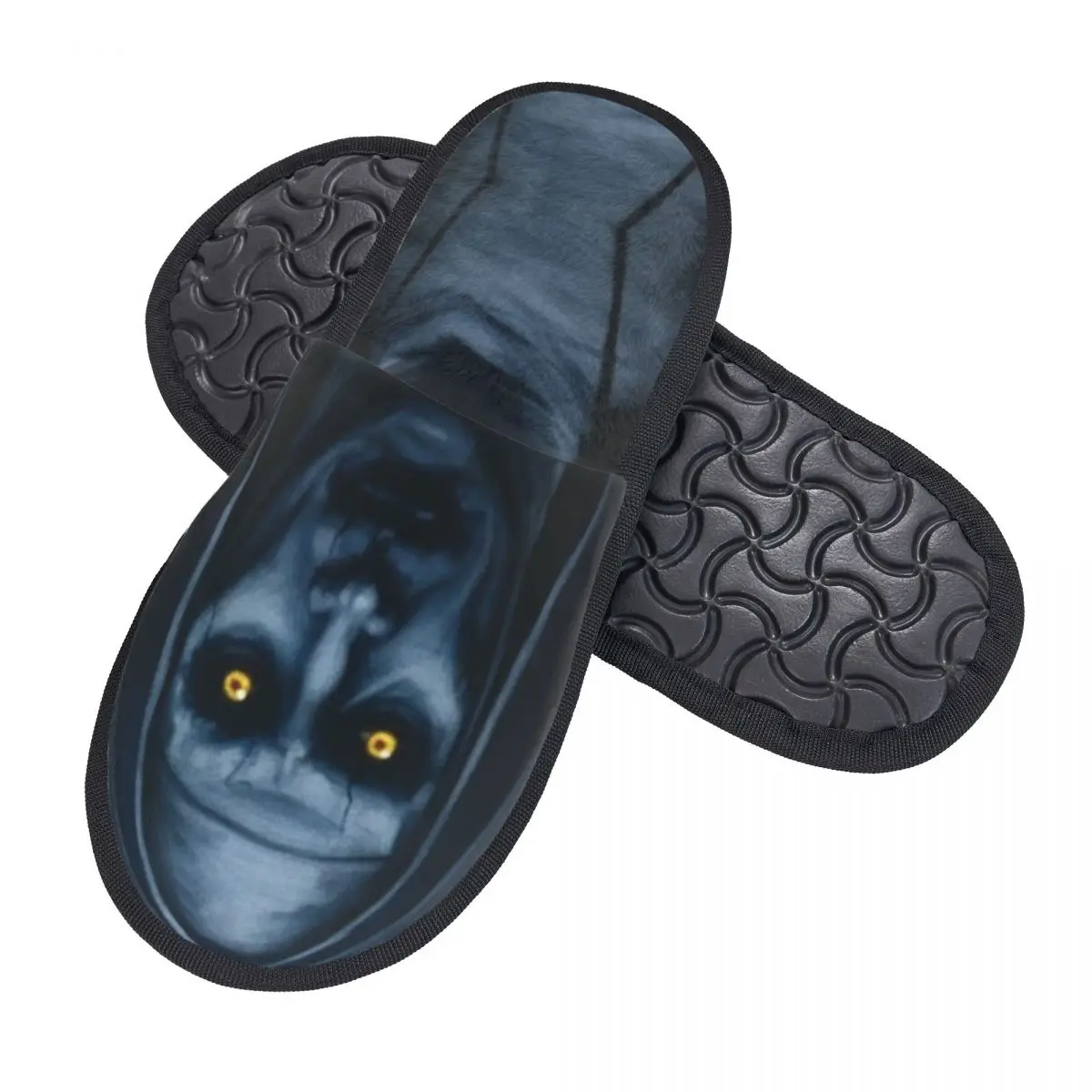 Custom The Conjuring Sister Valak Memory Foam Slippers Women Soft Warm Horror Devil Witch House Slippers