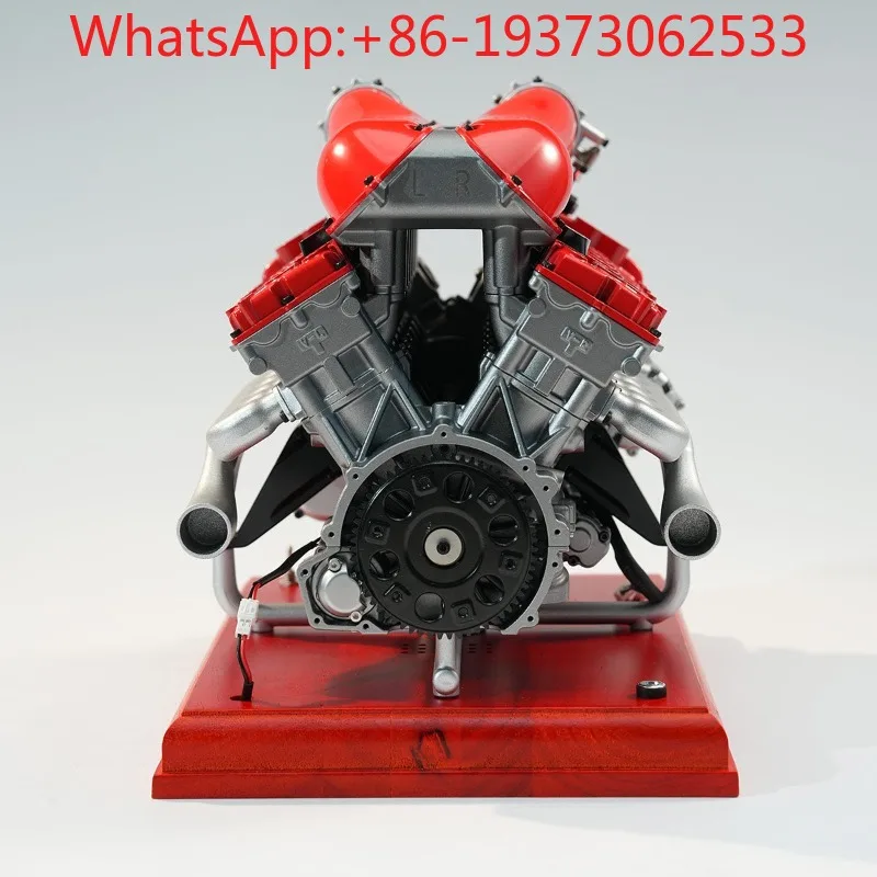 V 12 Twelve Cylinder Engine Model All Metal Assembled Assembled Mini Engine Toy