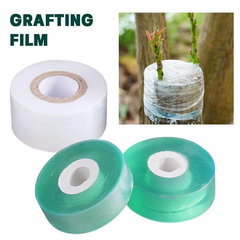 PE Grafting Tape Film Self-adhesive Garden Tree Roll Tape to Grafting Trees Plants Graft Stretchable 2/3/4cm Width