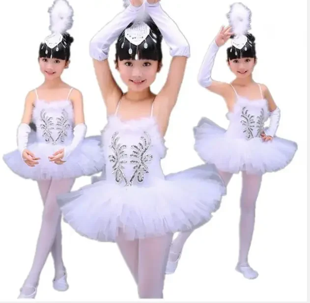 1 teile/los weißes Ballett Tutu Ballett Kleid Kinder Schwan See Kostüm Kinder Bauchtanz Kostüme Bühne profession elle Kleidung