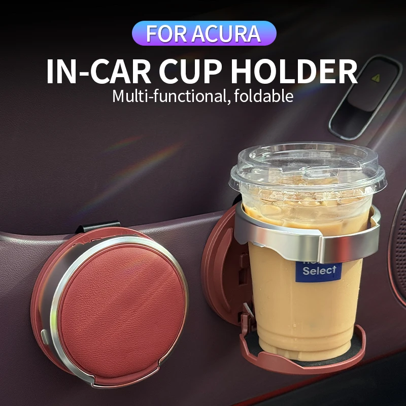 Car multifunctional door cup storage rack stable while driving and does not shake for Acura RDX MDX TLX ILX Integra NSX ZDX