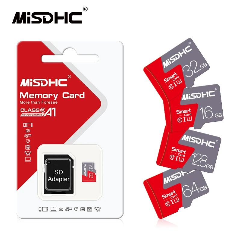 Ultra Micro TF SD Card 128GB 64GB Class 10 A1 Memory Cards 32GB 16GB 8GB 4GB Flash SD/TF Card For Camare Phone PC