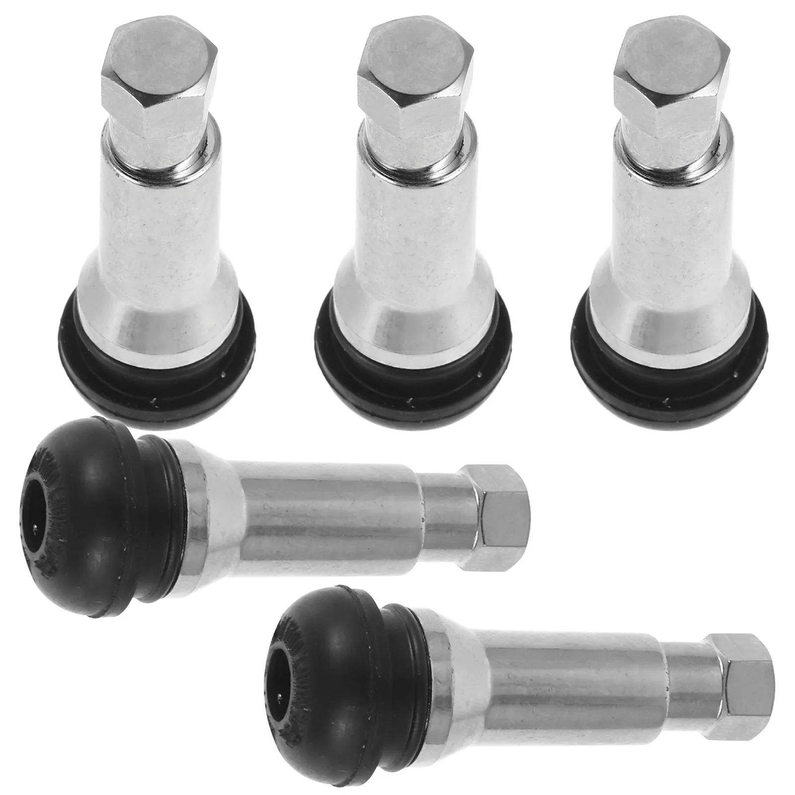 

5pcs Tubeless Tire Stem Built-In Valve Core Leak- Replacement For Car Truck Tractor Wheel Air Valve Stem