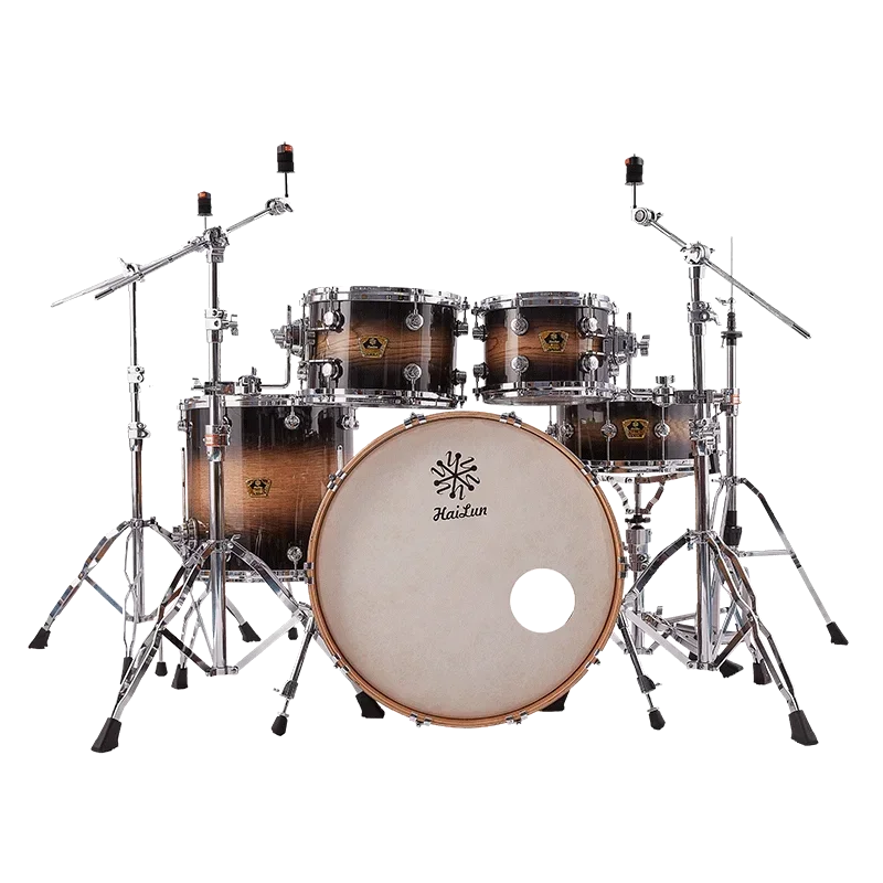 Hailun Concert Series Professional Wooden Drum Set Instrument White Oak Complete Set And Drum Hoop For Music Practice