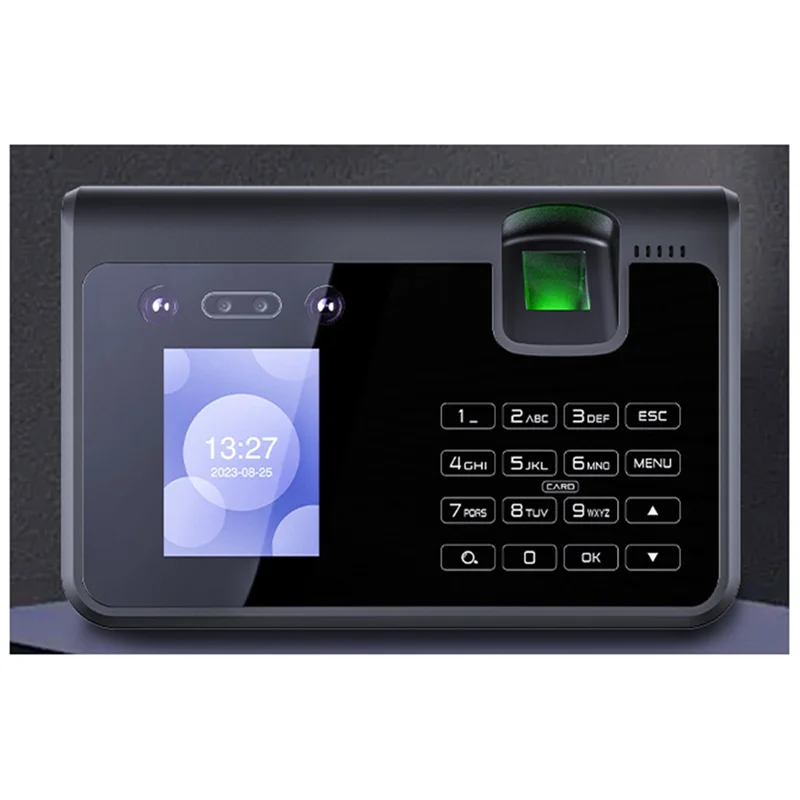 เครื่องบันทึกเวลาทำงานด้วยไบโอเมตริกซ์ขั้นสูง A72T พร้อมระบบจดจำใบหน้าและฝ่ามือ รุ่นปลั๊ก EU