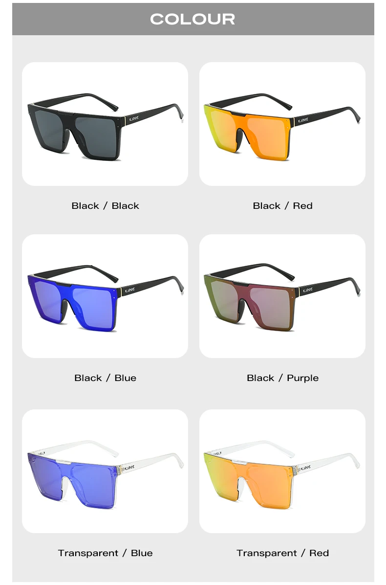 KAROS Mode Sonnenbrillen Strand Sonnenbrille Bunte UV400 Männer Frauen Outdoor Großen Rahmen Übergroßen Sportbrille YZ2017WB – Detail 9