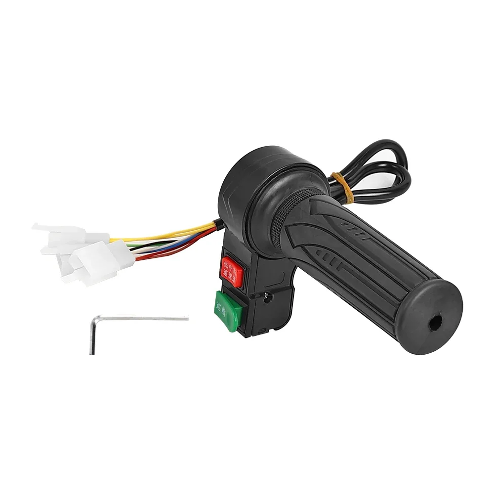 Maniglia dell'acceleratore a rotazione per scooter elettrico Twist Throttle Grip elettrica E-Bike Velocità Manubrio Acceleratore Tornitura Crociera fissa