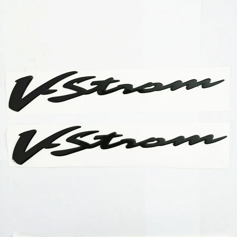 Motorcycle 3D Raise Black Stickers Decals Emblem for Suzuki VStorm DL 250 650 1000