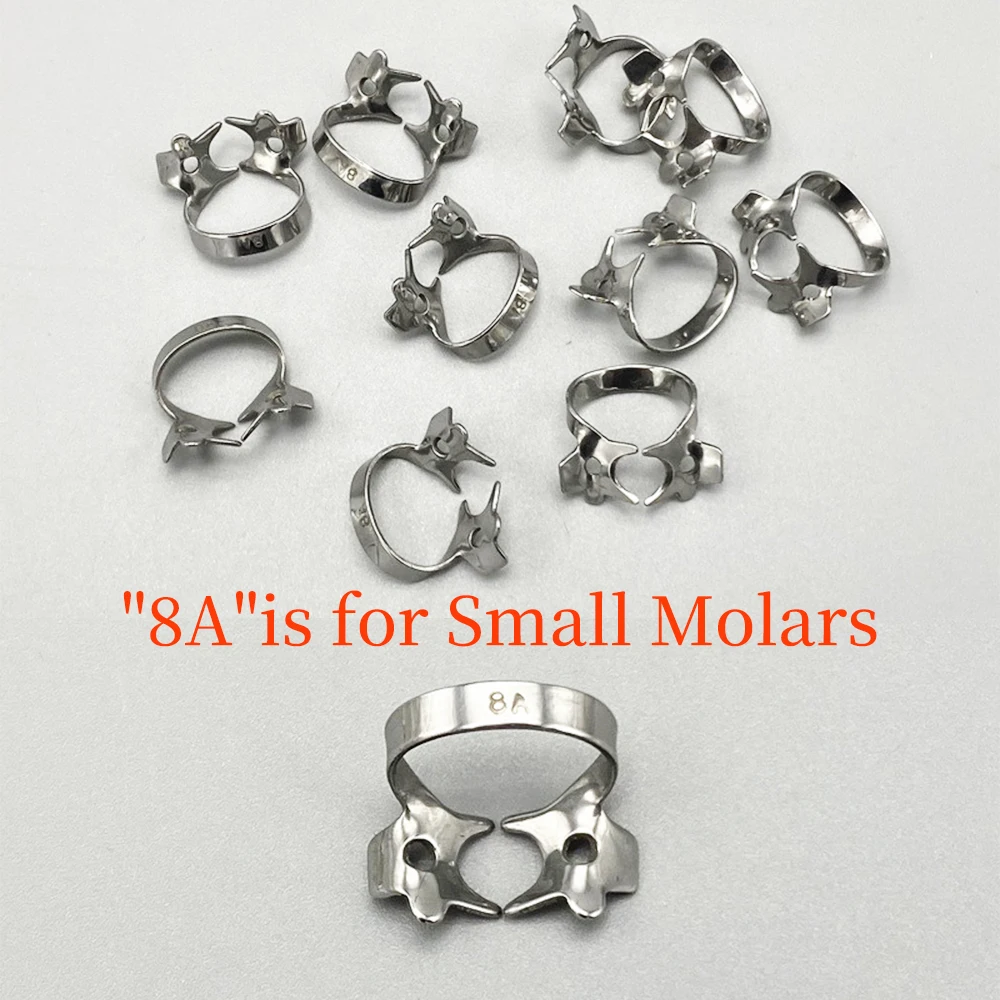 1/5/10 قطعة الأسنان المطاط السد المشابك 5 أحجام اللبية ترميم السد حامل قصاصة طب الأسنان مادة تقويم الأسنان 2A/8A/12A/13A #4