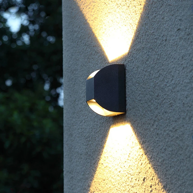 Lámpara LED de pared para exteriores, iluminación impermeable IP65 para porche, balcón, jardín, baño, pasillo