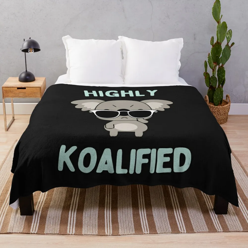 

Highly Koalified Bears Throw Blanket Plaid Polar Blankets