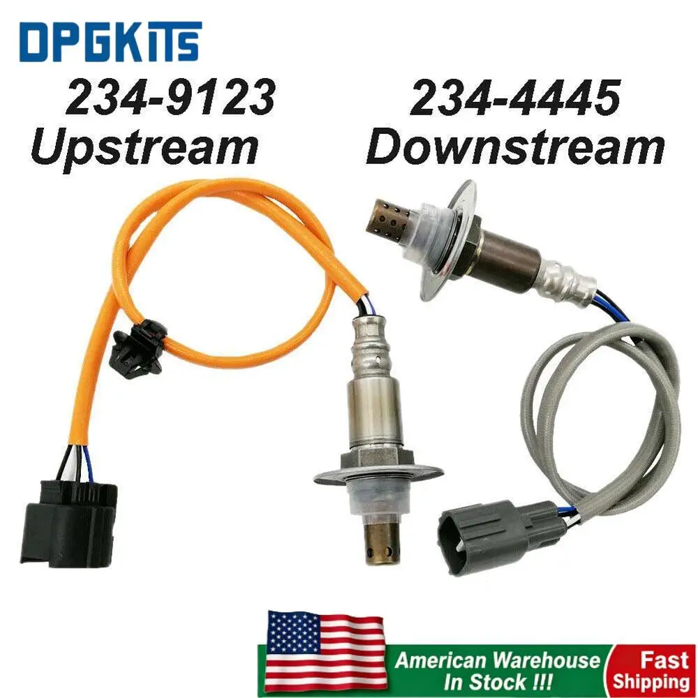 

DPGKITS 2 шт. датчик кислорода вверх и вниз 234-9123 234-4445 22641AA360 22690AA810 для Subaru Forester Impreza Legacy 2.5L
