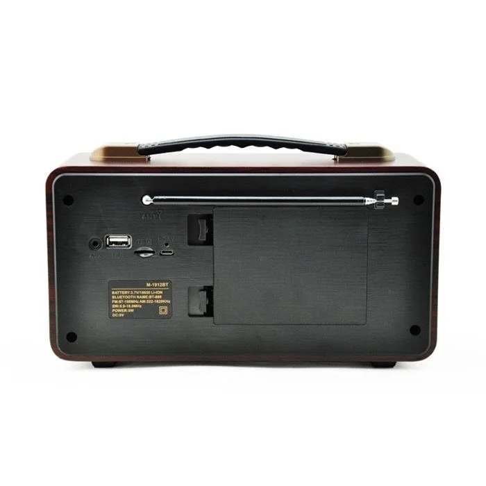 Rádio vintage multi-banda Bluetooth de madeira sem fio Bluetooth alto-falante externo plug-in de áudio