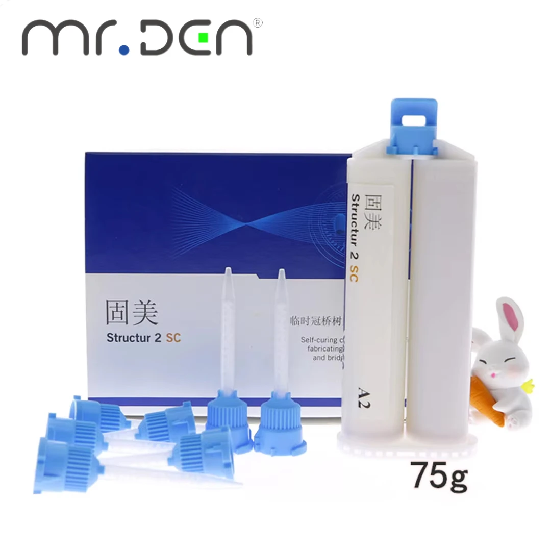 VoCo Structur 2 Dental Temporary Crowns Material Self Curing Auto Mix SC Cartridge Temp Bridges Inlays Onlays Dentistry Products