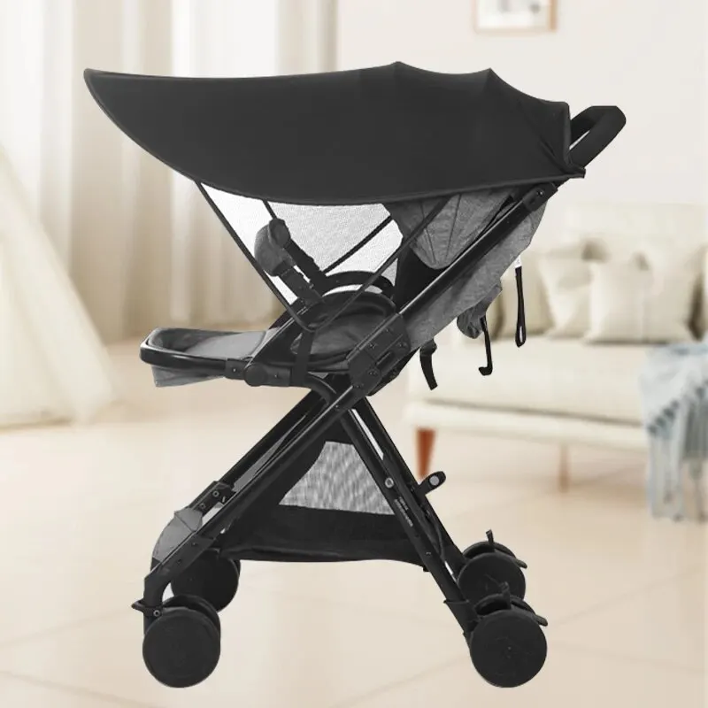 حماية خارجية من الشمس لعربات الأطفال ، مقاومة للبعوض وتركيب مظلة شمسية ، مظلة شاملة بسيطة 2 في 1 #5