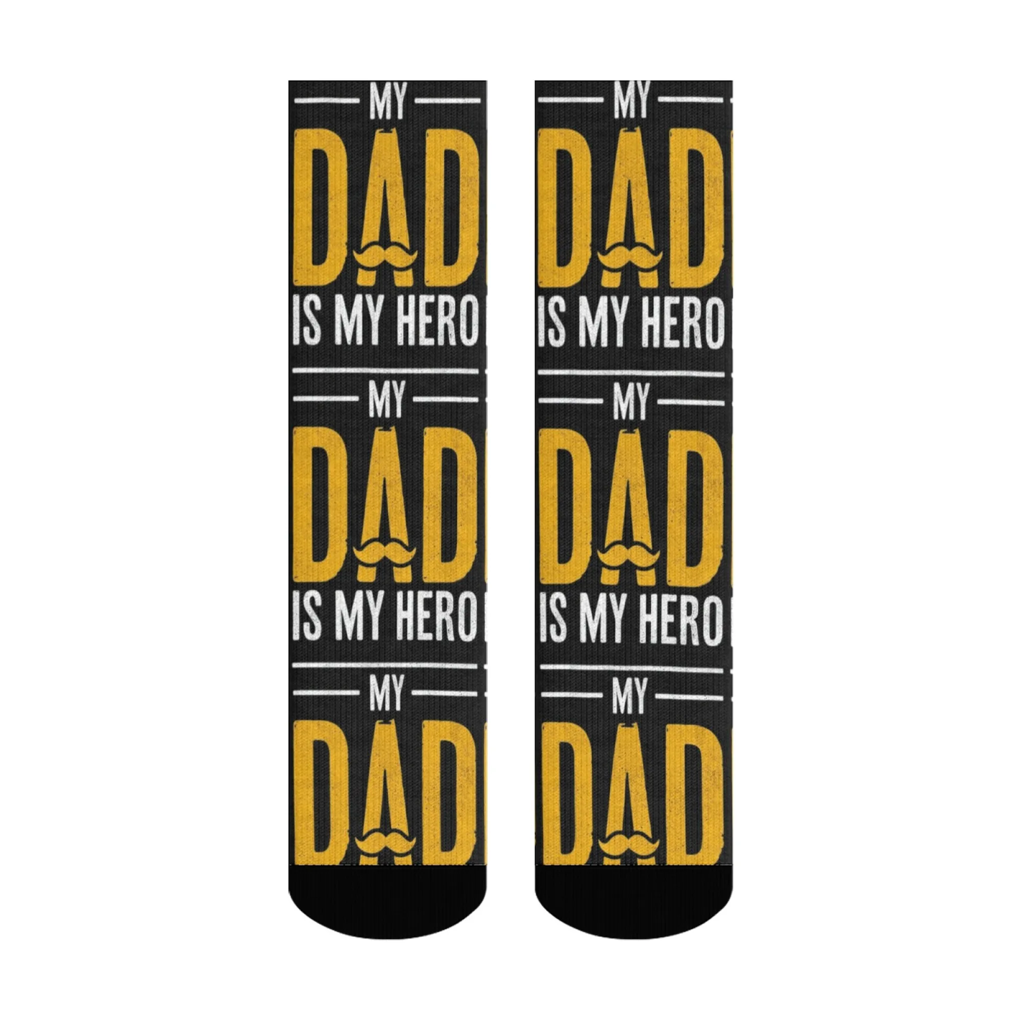 

Father's Day Theme Socks， 'MY DAD IS MY HERO', Wonderful Father's Day Gift.appreciation Worship ，express Your Love Gratitude