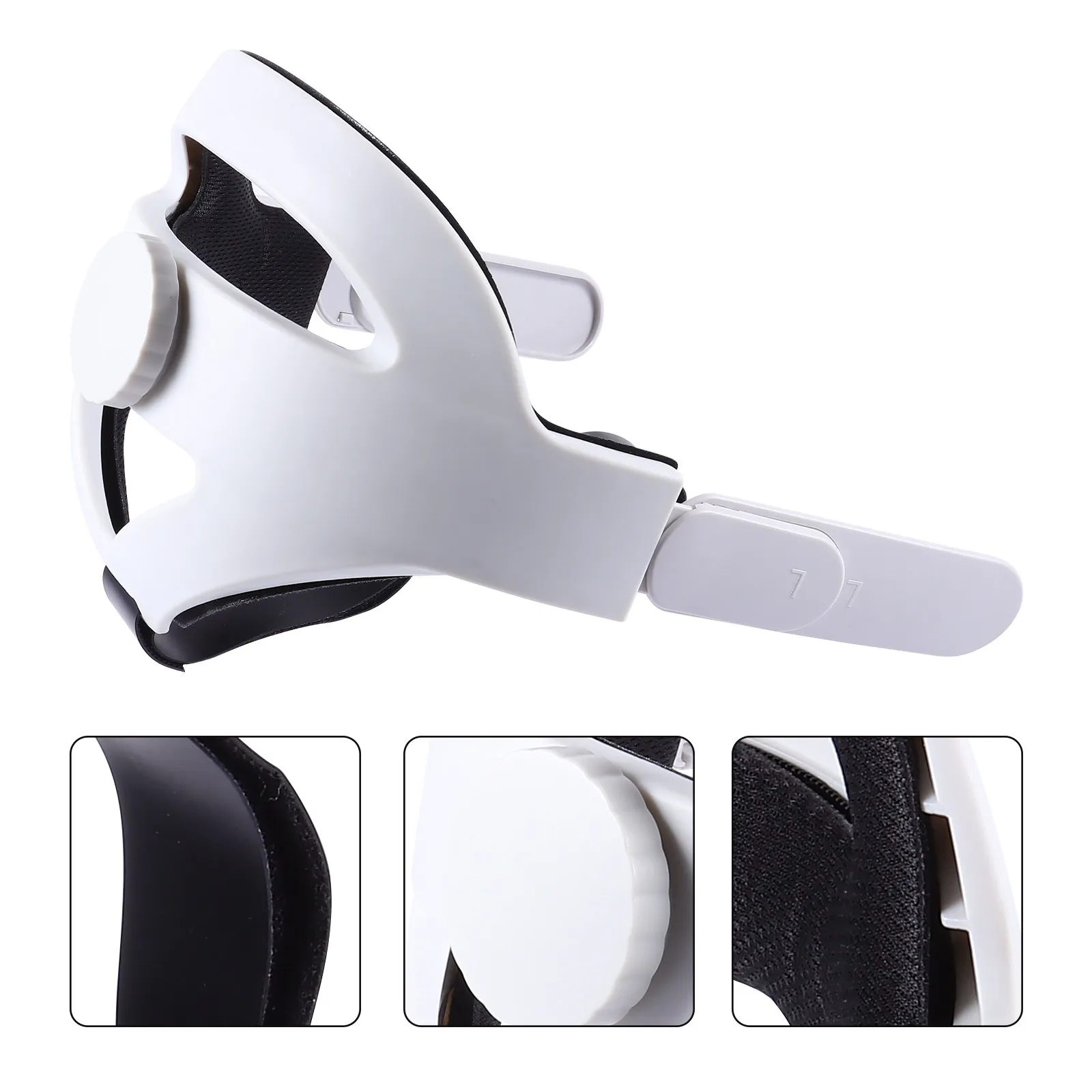 

Vr Headset Headband Adjustable Enhanced Support Strap 360 Rotation Button Strong Balance Support Non Slip Comfortable Protective