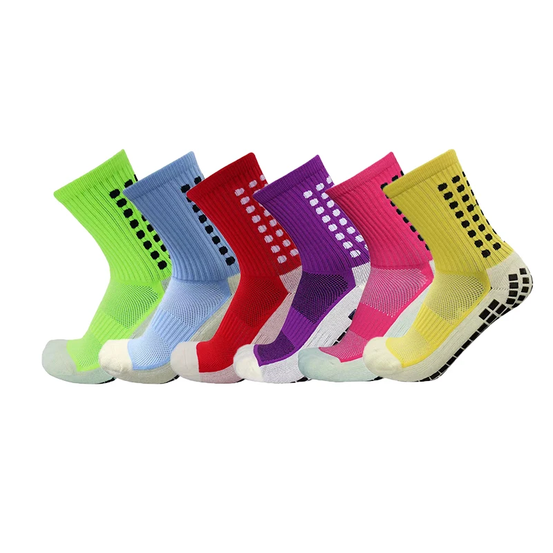 New Anti-slip Soccer Socks Men Women Outdoor Sport Grip Football Socks EU 38-43 US6-9.5