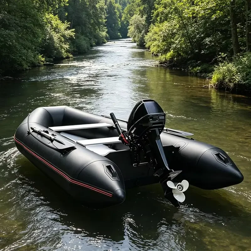 3.6m High Speed Inflatable Assault Boat Outdoor Fishing Watercraft Multi-function Rescue Life Raft Drifting Boat