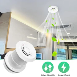 12V Round RV Vent Air Exhaust Fan Mushroom Head Roof Motorhome Vent Ventilation with LED Air Ventilation for RV Caravan Trailer