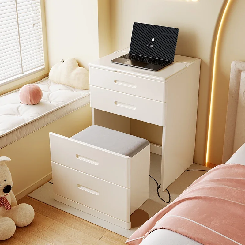 Simple Mini Flip Dresser All Solid Wood Organizer Living Room Dressing Table Unique Modern Nordic Penteadeira Maquigem Furniture