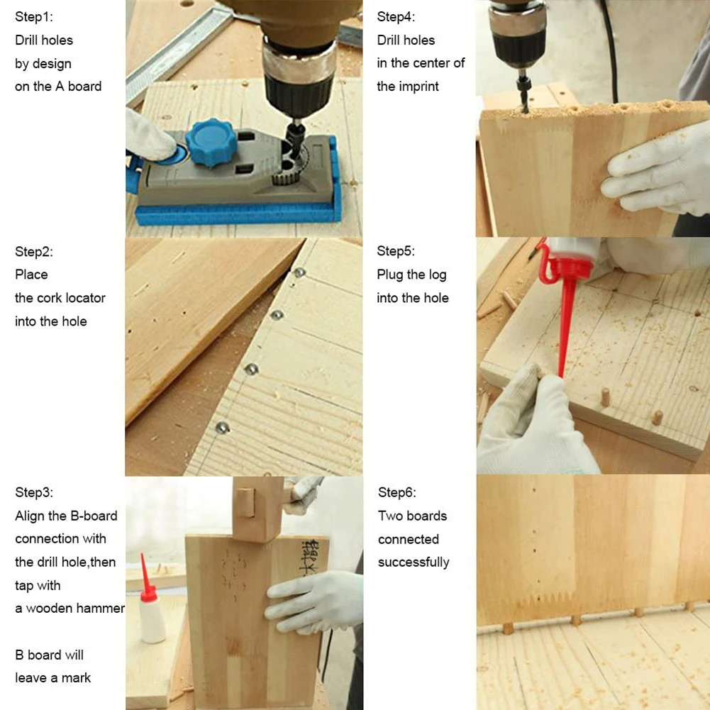 8Pcs Dowel And Tenon Center Points Pin Wood 6mm/8mm/10mm/12mm Center Set Wood Drill Bits 8pcs/Set Dowel Centers