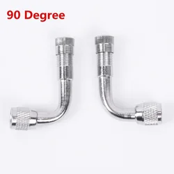 2pcs Tyre Valve Extension Adapter 90Degree For Motorcycle Car Tire Stem Extender 90 Degree Angle Tyre Valve Fittings