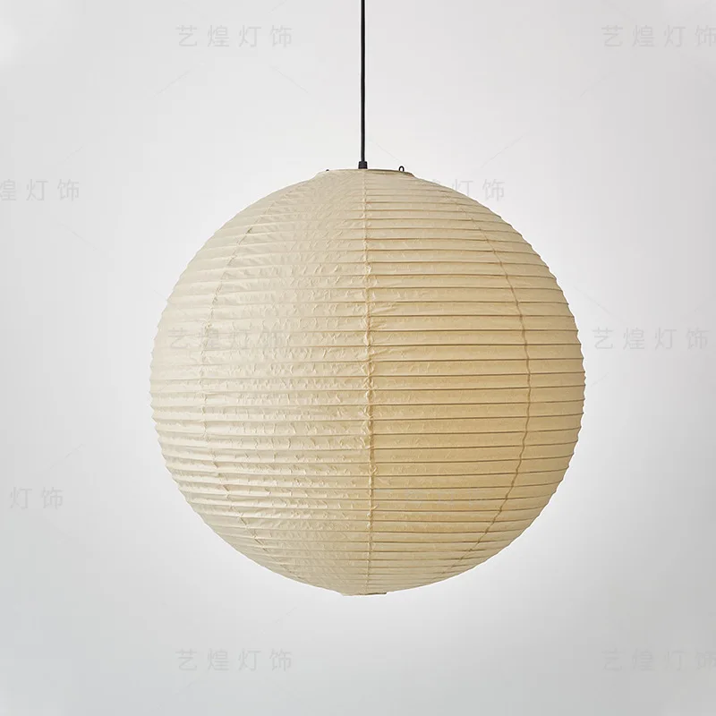 Xuan Paper Chandelier Japanese Retro Ceiling Lamp Living Room Restaurant Bar Counter Pendant Light Home Decor Items LED Lights