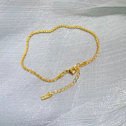 Women's Full Sky Star Anklet You Don't Need To Take Off The Sparkling Titanium Steel Ankles In The Bath Summer Day Wear Jewelry