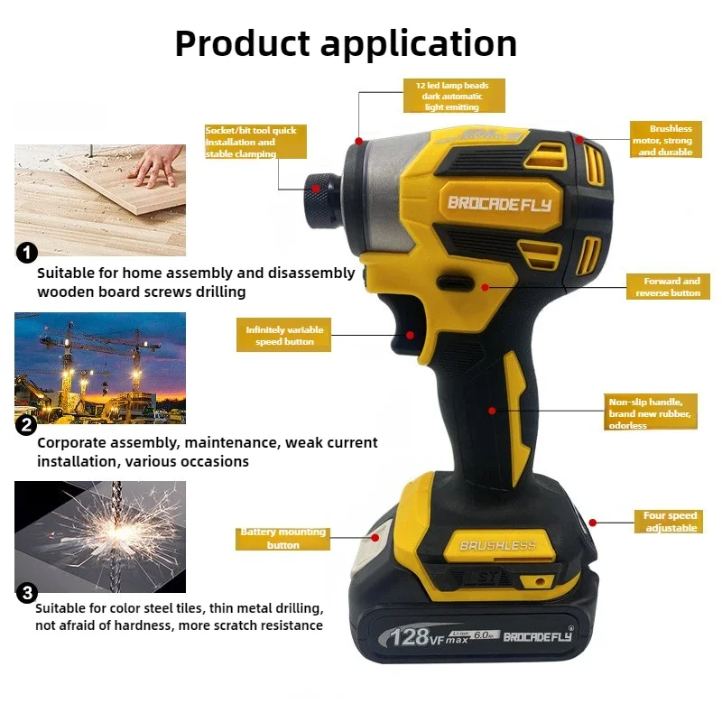 173 مفتاح ربط مثقاب كهربائي TD173 مفك براغي مثقاب كهربائي محمول باليد #2