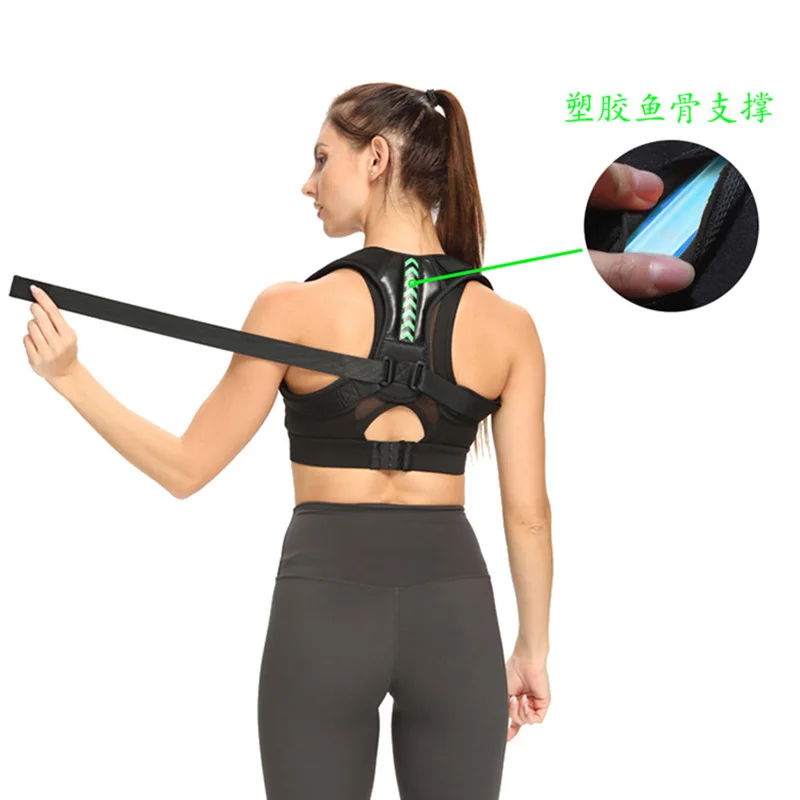 Posture Corrector Unisex Adjustable For Clavicle Support Providing Pain Relief Neck Back Shoulder Reshape Your Body 1PC Purple