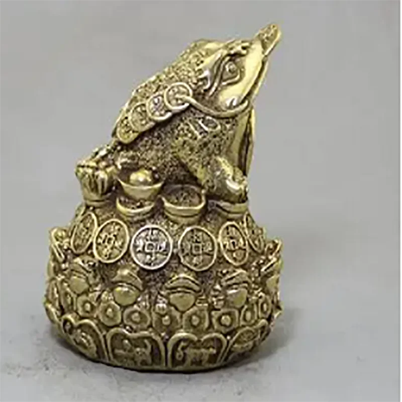 

Collectable Chinese Brass Carved Animal Toad Money Coin Exquisite Statues