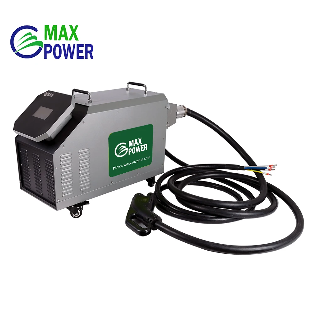 20kw 33A 380V IP44 CCS And ChadeMo 2 Cable Ev Charger Manufacturers Portable Ev Chargers For Electric Vehicle DC Fast Charging