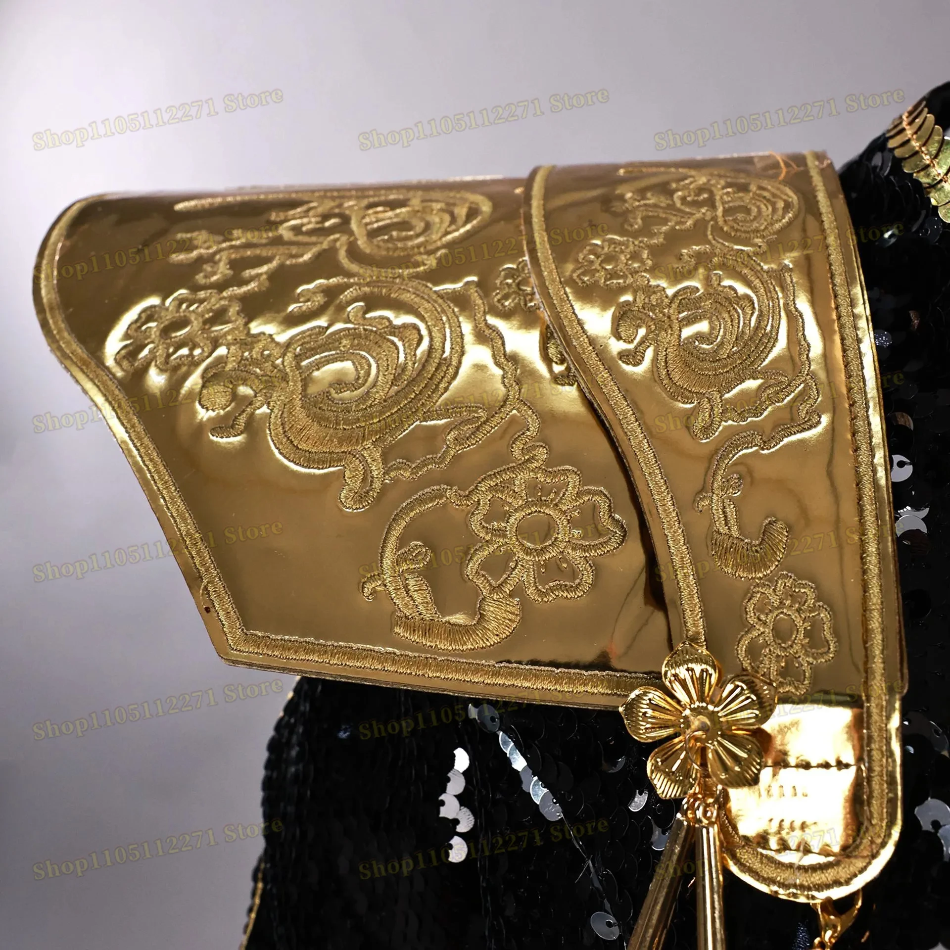 K-POP شيطان الصيادين تأثيري رومي زوي ميرا الأسود المرحلة موحدة هالوين ازياء المرأة تنورة علوية سترة أغطية الرأس شعر مستعار