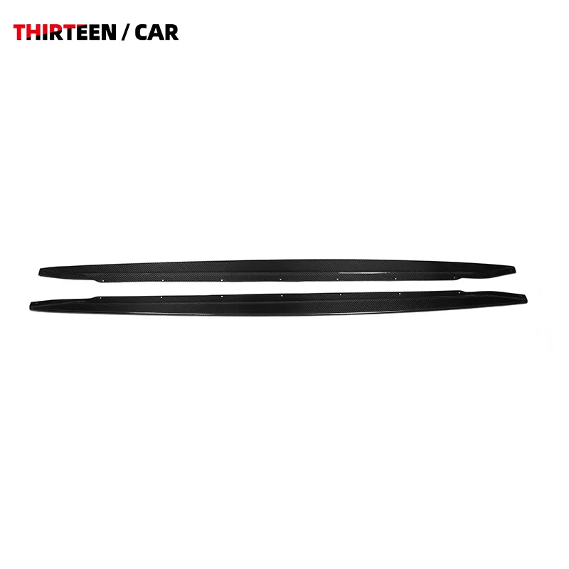 High Quality R44 Style Dry Carbon Fiber Side Skirts for BMW G80 G82 M3M4 Front Bumper Splitter Diffuser Spoiler 2021+