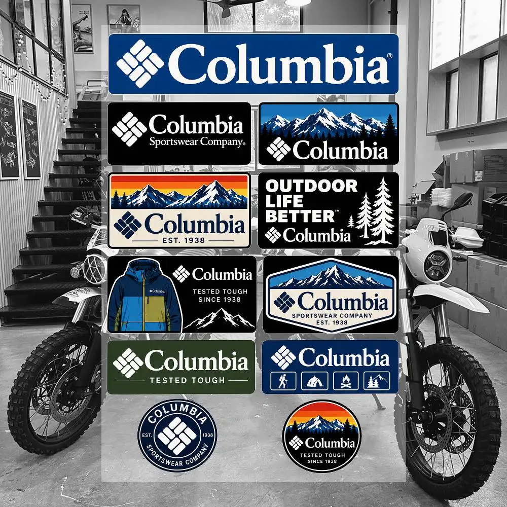 C-olu-M-bia Wasserdichte Vinyl-Aufkleber für Auto, Motorrad, Fahrrad, Skateboard, Laptop, Flasche, Telefon