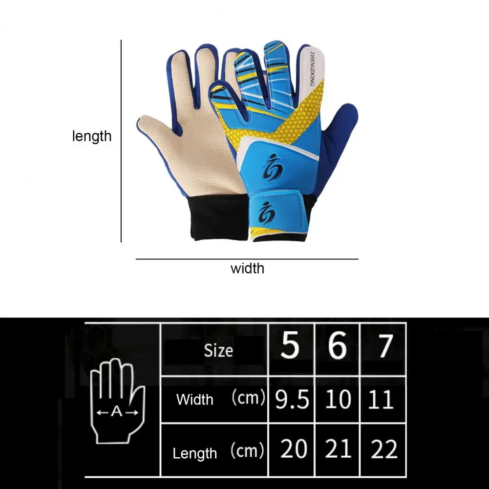 

Football Gloves Youth Soccer Goalie Gloves with Superior Grip Impact Protection for Kids Breathable for Children for Junior