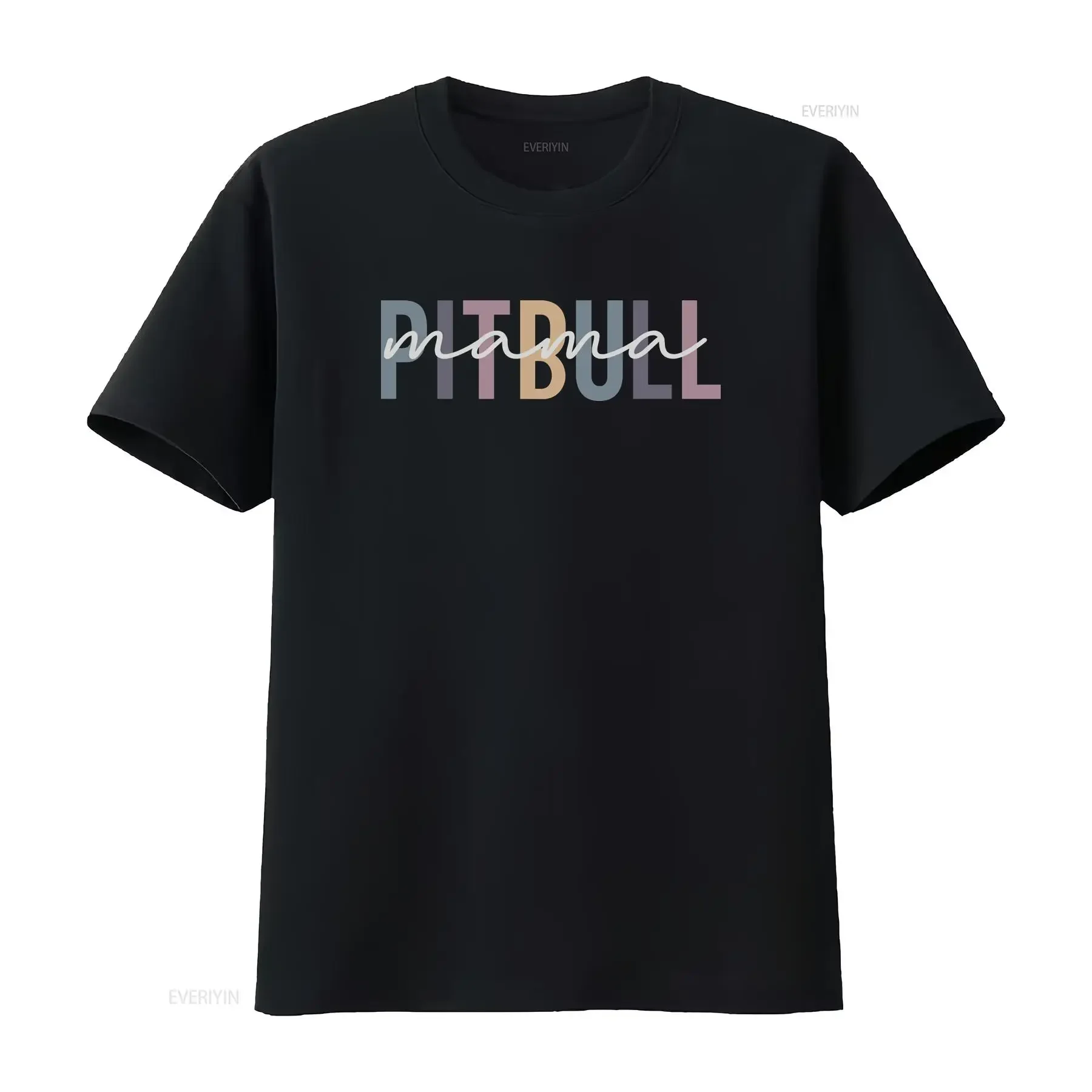 Camiseta Feminina Pitbull Mom: Blusa Vintage Lavada para o Dia a Dia, Confortável e Levemente Unissex