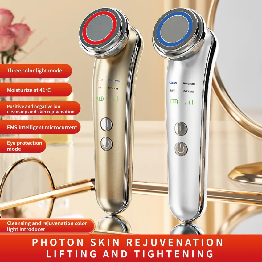 페이스 마사지 전기 페이스 리프팅 4 in 1 페이셜 마사지 안티 에이징 스킨 퍼밍 스킨 케어 도구 Jawline Lifting